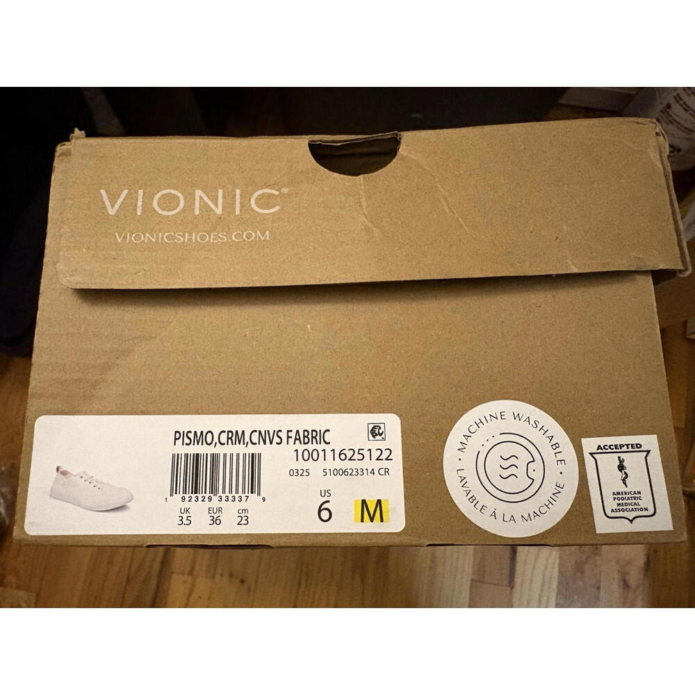 Vionic Pismo Women's Casual Beach Sneaker White, 6 Med NEW - Picture 7 of 9